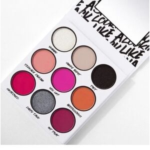 BH Cosmetics Vivid Eyeshadow Palette with Pink, Orange, and Black